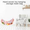 Extra Large Stuffed Animals Storage Net Hammock for Plushies Handmade Hanging Toy Organizers for Nursery or Room Breathable Cotton Rope Net view 2