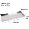 304 Stainless Steel Water Tray - Rustproof Large Oil Collector for Air Conditioning Condenser, Durable 100x50cm (39x20in) Universal Water Management Solution view 2