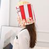 Zonfer Funny Popcorn Bucket Hat Head Cover Costume Prop Food Headgear Novelty Party Hat for Christmas Halloween Cosplay Accessory view 2