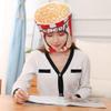 Zonfer Funny Popcorn Bucket Hat Head Cover Costume Prop Food Headgear Novelty Party Hat for Christmas Halloween Cosplay Accessory view 4