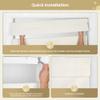 HOTSOON No Drill Blackout Roman Shades for Windows, White, 39" W x 64" H view 2