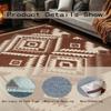 10x17 Geometric Rug, Mid Century Modern Rug for Living Room, Colorful Geometric Rugs, Mid Century Rugs, Abstract Carpet, Non-Slip Washable Carpet, Abstract Bedroom Kitchen view 4