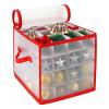 Christmas Ornament Storage Box Stores 64 Balls Waterproof Bin view 4