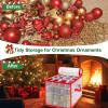 Christmas Ornament Storage Containers Stores 64 Balls Waterproof Bin view 4