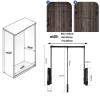 LIUZQWAED Heavy Duty Pull Down Hanger Rail, Aluminium Retractable Cabinet Rack, Extendable Wardrobe Lift Closet Rod, Liftable Soft Return Holder, Adjustable Width(65-85cm) view 2