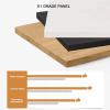 4 Tier Slim Storage Cart with Wheels, Narrow Pull-Out Utility Cart with Handle, Next to Fridge Storage Spice Rack for Kitchen Bakers Pantry Dining Room(Wood Color,60x25x120cm) view 4