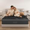 CJJSleep Queen Mattress 12 Inch, Hybrid Queen Mattress in a Box for Couples and Master Bedroom, Medium Firm Support with Pocketed Coils for Back Pain Relief, CertiPUR-US Certified, 80''x60'', Black view 1
