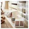 4 Pcs Cloth Sneaker Stackable Combined Shoes Box Folding Case Drawer Case Home Organizer Shoebox Washable(Black) view 2