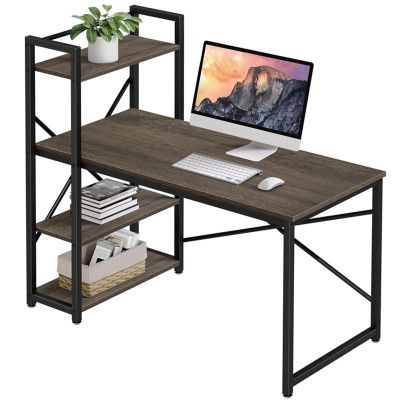 ABHNUGFS Study Writing Table PC Desks Computer Table with Bookshelf Desk Combination Simple Reading Table Home Office Living Room Laptop Table Study Table Study Desk Work Desk for Home Office