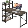 ABHNUGFS Study Writing Table PC Desks Computer Table with Bookshelf Desk Combination Simple Reading Table Home Office Living Room Laptop Table Study Table Study Desk Work Desk for Home Office view 1