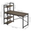 ABHNUGFS Study Writing Table PC Desks Computer Table with Bookshelf Desk Combination Simple Reading Table Home Office Living Room Laptop Table Study Table Study Desk Work Desk for Home Office view 3