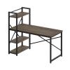 ABHNUGFS Study Writing Table PC Desks Computer Table with Bookshelf Desk Combination Simple Reading Table Home Office Living Room Laptop Table Study Table Study Desk Work Desk for Home Office view 4