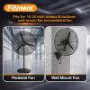 EVRBUL Outdoor Fan Cover Compatible with 18-20 Inch Wall Mount Fan & Pedestal Fan Heavy Duty 420D Waterproof Industrial Fan Protection Covers with Durable Zipper Windproof Buckles view 3