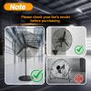 EVRBUL Outdoor Fan Cover Compatible with 18-20 Inch Wall Mount Fan & Pedestal Fan Heavy Duty 420D Waterproof Industrial Fan Protection Covers with Durable Zipper Windproof Buckles view 4