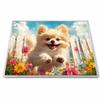 Stove top covers for electric stove 28.3 x 20.5 Inch Cute Dog Garden Scene Stove Top Covers view 1
