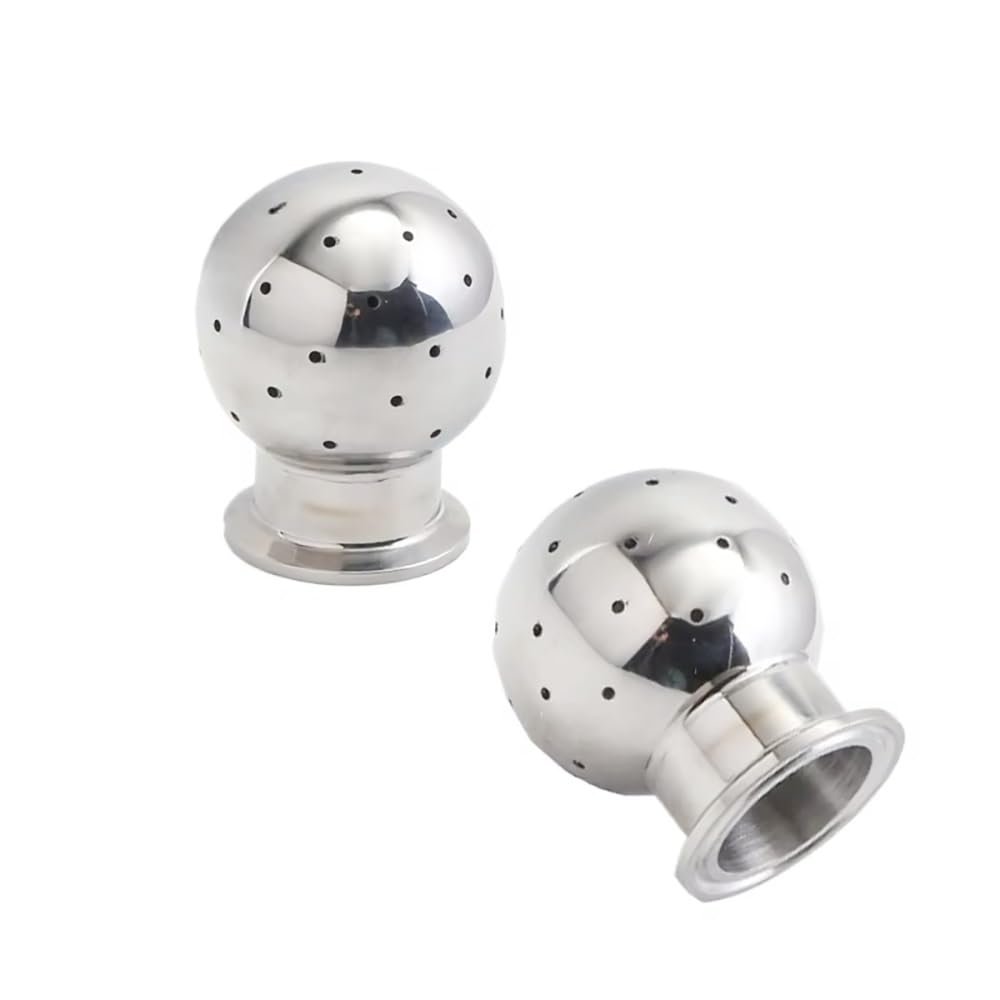 1"/1.5"/2" Tri Clamp Sanitary Spray Ball - 50.5/64mm Ferrule OD, SS304/316L Fixed Tank Cleaning Head for Homebrew Beer Equipment (1 Piece)(SUS304,25mm K50.5)