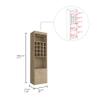 Bar Cabinet, Double Door, Two Shelves, Sixteen Built in Wine Rack Light Pine view 2