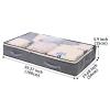 4 Pack Under the Bed Storage, 75L Foldable Stackable Large Clear Comforter Storage Bag with Zipper,Durable Sturdy Storage Containers for Wrapping Paper,Comforter,Pillows,Clothes,Blanket,Shoes view 2