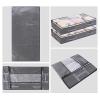 4 Pack Under the Bed Storage, 75L Foldable Stackable Large Clear Comforter Storage Bag with Zipper,Durable Sturdy Storage Containers for Wrapping Paper,Comforter,Pillows,Clothes,Blanket,Shoes view 3