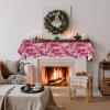Fireplace Mantel Scarf 90x17 Inches, Cherry Blossom Mantle Cover for Fireplace, Spring Watercolor Flowers Modern Abstract Art Mantel Shelf Top Scarves for Christmas, Halloween, Thanksgiving Party view 2