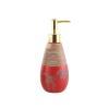 Bathroom Hand Soap Dispenser Soap Dispenser Printed for Sink Bathroom Desk 11.83 Oz/350 Ml Bottle Ceramic Pump New Home Essentials(Red (1)) view 1