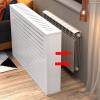 Radiator Cover Heating Cabinet Storage Shelf, White Louvered Design, Stand for Old Radiators, Modern Style, Durable and Functional Home Solution view 3