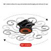 360 Rotating Wine Glass Rack, Self-adhesive Under Cabinet Hanging Wine Glass Storage Rack Holds 6 Wine Glasses(Gray) view 3
