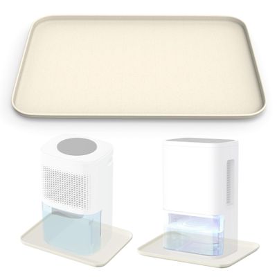 Daisypower Dehumidifier Drip Pan 11"x7.5" - Leak-Proof Tray, Protects Wood Floors & Carpets from Water Damage, Hard Plastic Non-Slip Base for Small Dehumidifiers/Humidifiers