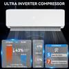 YITAHOME 20 SEER2 12000BTU Mini Split AC/Heating System 115V, Pre-charged Inverter AC Cool & Heat Up to 750 Sq. Ft, Pure Design, Compatible with 3 Level Eco Mode, Complete Installation Kit, White view 4