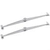 26cm Long Cabinet Door Hinge Support for Cupboard Furniture, Folding Lift Lid Stay Bracket with Iron Metal Construction, Compatible with Drop Front Desks and Storage Lids, 2 Pack view 1