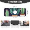 Cactus Succulent plant Faucet Mat for Kitchen Sink Splash Guard, Diatomite Absorbent Fast Drying Mat Faucet Draining Mat Sink Tray - Splash Guard Behind Faucet Drip Catcher 15 x 5.5 Inch view 2