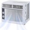 Energy Efficient 5000 BTU Window Air Conditioner  Quiet AC with Remote, 2 Cooling & Fan Speeds, 2-Way Airflow for Rooms up to 150 Sq.Ft  Quick-Install Kit, Easy Controls  White view 1