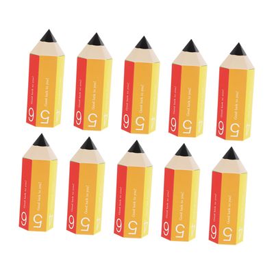 Paper Pencil Shaped Candy Boxes Party Treat Box 10pcs for Chocolates