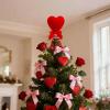 arzgul 6.3" Red Heart Shaped Valentine's Day Tree 2026 New Base Love Ornament for Trees,Wedding Party Home Decor Gift view 2
