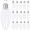 UTHCLO 20pcs 35ml Bulb Shaped Candy Bottles Pet Plastic Christmas Candy Containers Party Favor Packaging Jars for Holiday Decorations view 1