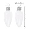 UTHCLO 20pcs 35ml Bulb Shaped Candy Bottles Pet Plastic Christmas Candy Containers Party Favor Packaging Jars for Holiday Decorations view 2