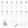 UTHCLO 20pcs 35ml Bulb Shaped Candy Bottles Pet Plastic Christmas Candy Containers Party Favor Packaging Jars for Holiday Decorations view 3