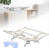 Folding Clothes Drying Rack for Oil-Filled Radiator Heater, Adjustable Clip Width Laundry Hanger with Standalone Humidifier for Home(Silver,60cm/24in) view 1