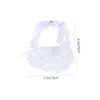 COLLBATH Romantic Wedding Flower Basket with Lace Design Small Handheld Decorative Basket White Multi-purpose for Ceremony Supplies view 2