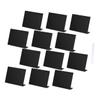 ULDIGI Acrylic Mini Blackboard Sign with Chalkboard Message Board, 12pcs with 1 Chalk Marker, Black Desktop Display for Wedding Party, Home and Office Dcor view 1