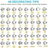 309 PCS Cake Decorating Kit with Storage Case, 73 Stainless Steel Piping Gun & Tips, Baking Frosting Decorating Tools for Beginners (Green) view 4