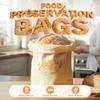 Beeswax Bread Bags for Homemade Sourdough Bread, XL Reusable Cotton Beeswax Bread Storage Bags, Natural Wax Lined Bread Bag for Fresh Keeping, Large Capacity Portable Bread Bag (2PC B) view 2