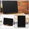 BIUDECO Mini Chalkboard Signs 2pcs Small Wooden Tabletop Blackboard with Wood Base for Restaurant Supplies Food Buffet Party Message Display view 3
