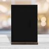 BIUDECO Mini Chalkboard Signs 2pcs Small Wooden Tabletop Blackboard with Wood Base for Restaurant Supplies Food Buffet Party Message Display view 4