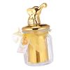 KOMBIUDA Glass Candy Jar with Ceramic Animal Lid, Sealed Glass Snacks Canister for Wedding Favors, Small Gold-trimmed Elephant Design Candy Storage Box for Party view 1