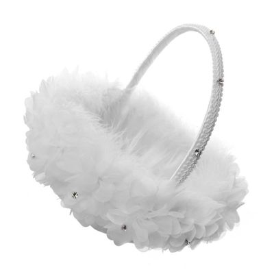 ULDIGI Flower Girl Basket Wedding Confetti Basket for Flower Girl Wedding Ceremony Party Supplies