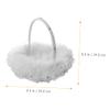 ULDIGI Flower Girl Basket Wedding Confetti Basket for Flower Girl Wedding Ceremony Party Supplies view 2