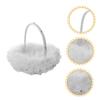 ULDIGI Flower Girl Basket Wedding Confetti Basket for Flower Girl Wedding Ceremony Party Supplies view 3