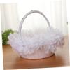 ULDIGI Flower Girl Basket Wedding Confetti Basket for Flower Girl Wedding Ceremony Party Supplies view 4