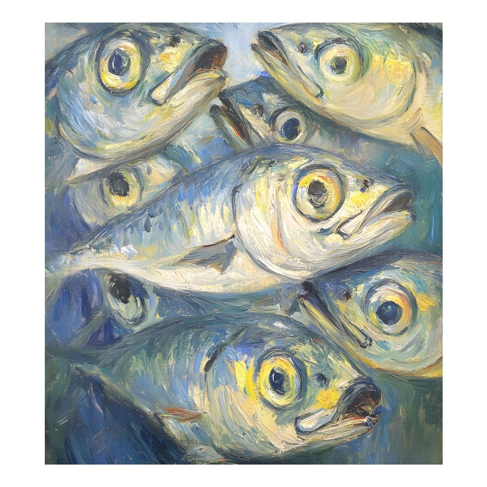 ALAZA Funny Fish Dishwasher Magnet Cover Sticker Decorative Refrigerator Magnet Panel Decal Cover for Home Kitchen Appliance Decor